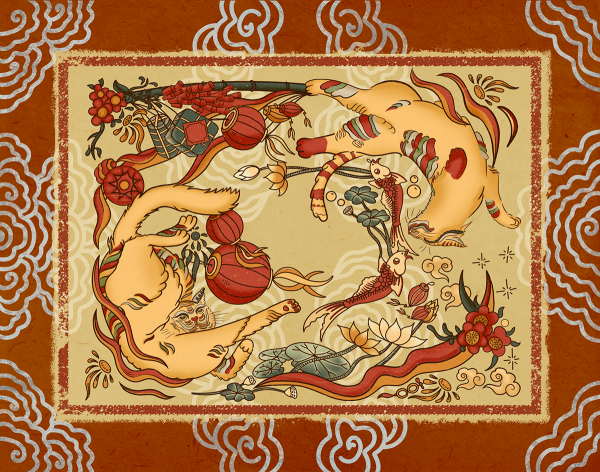 Tranh đông hồ 1233-022
