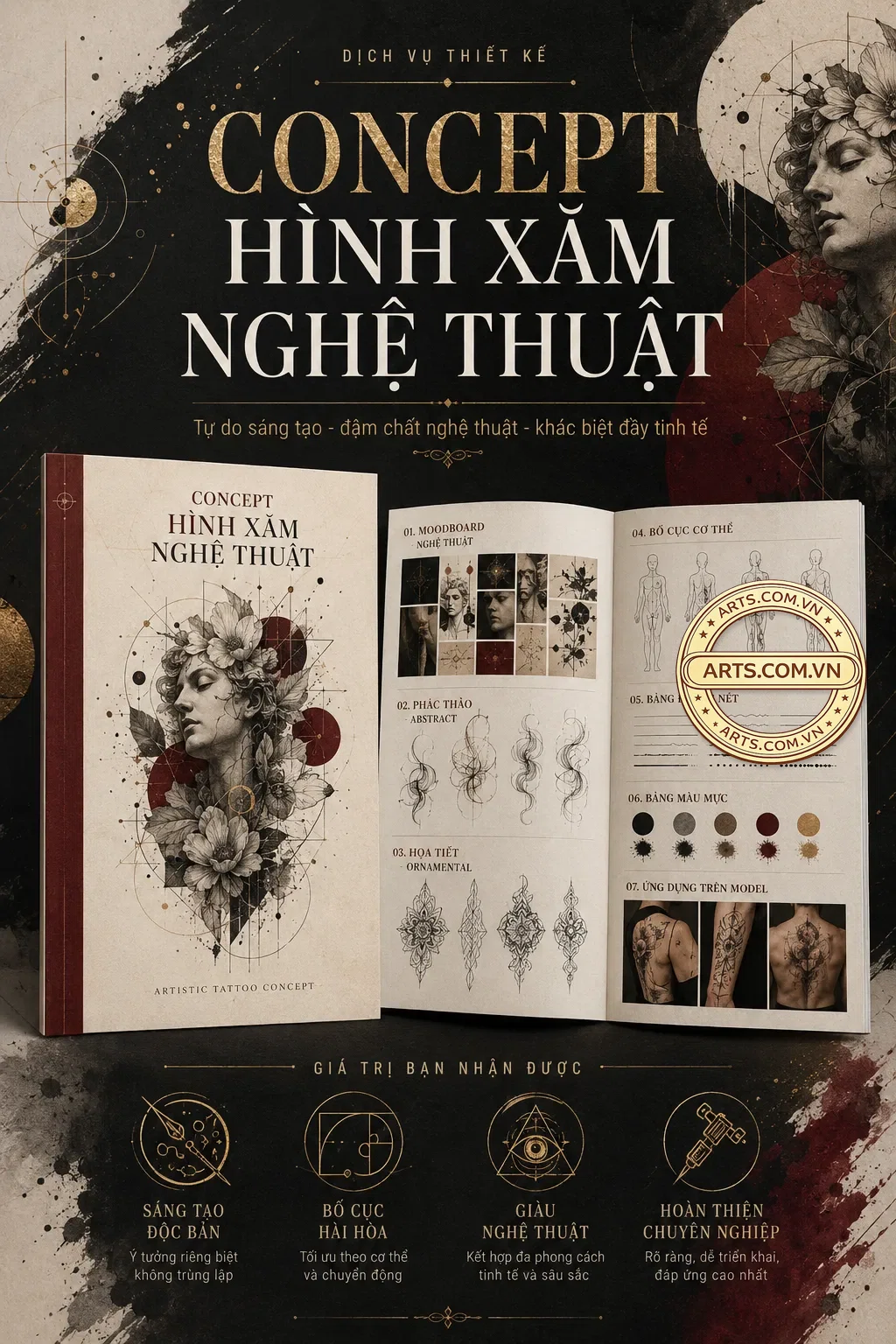 Concept Hinh Xam Nghe Thuat