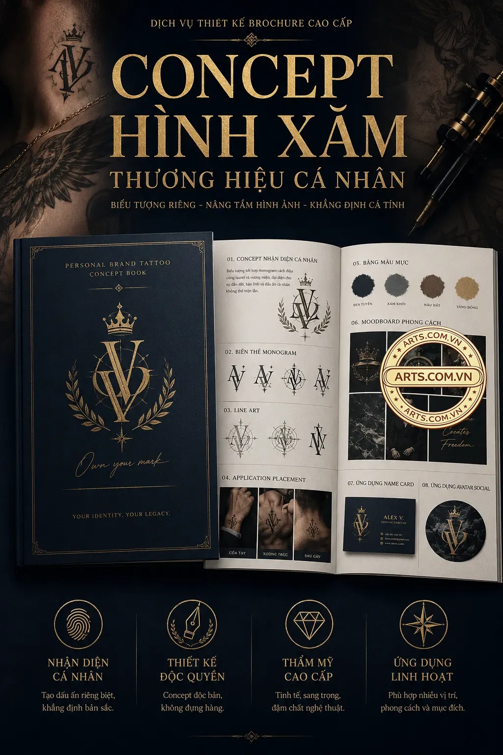 Concept Hinh Xam Thuong Hieu Ca Nhan
