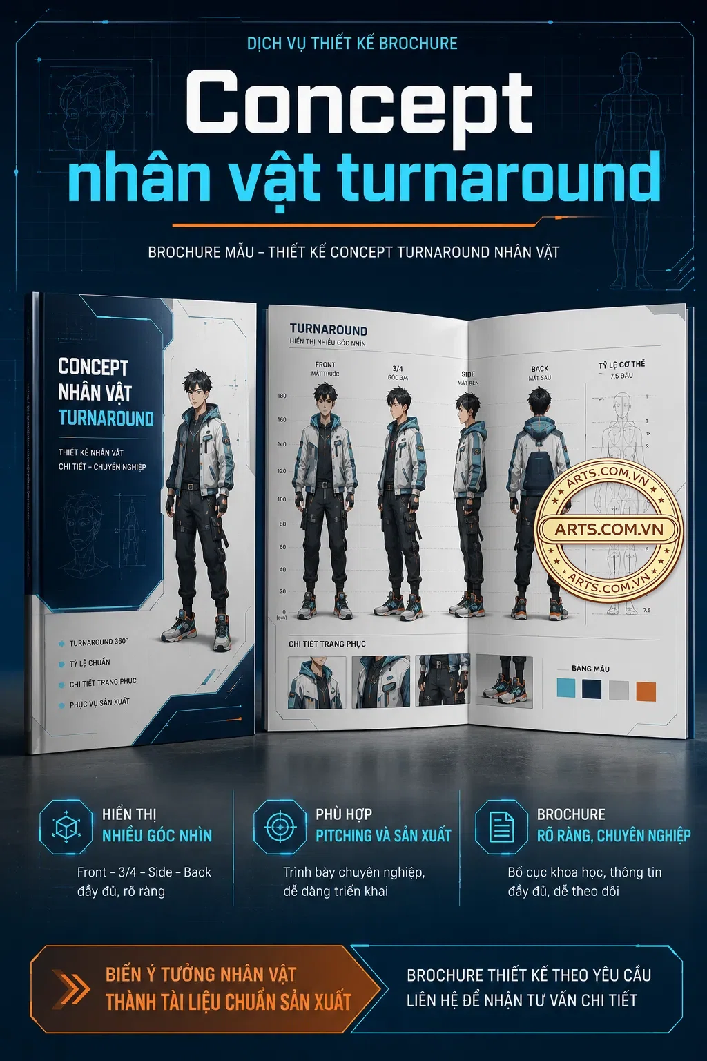 Concept Nhan Vat Turnaround
