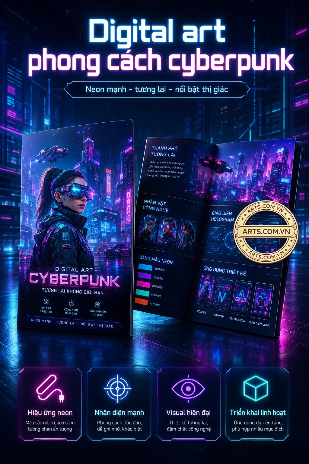 Digital Art Phong Cach Cyberpunk