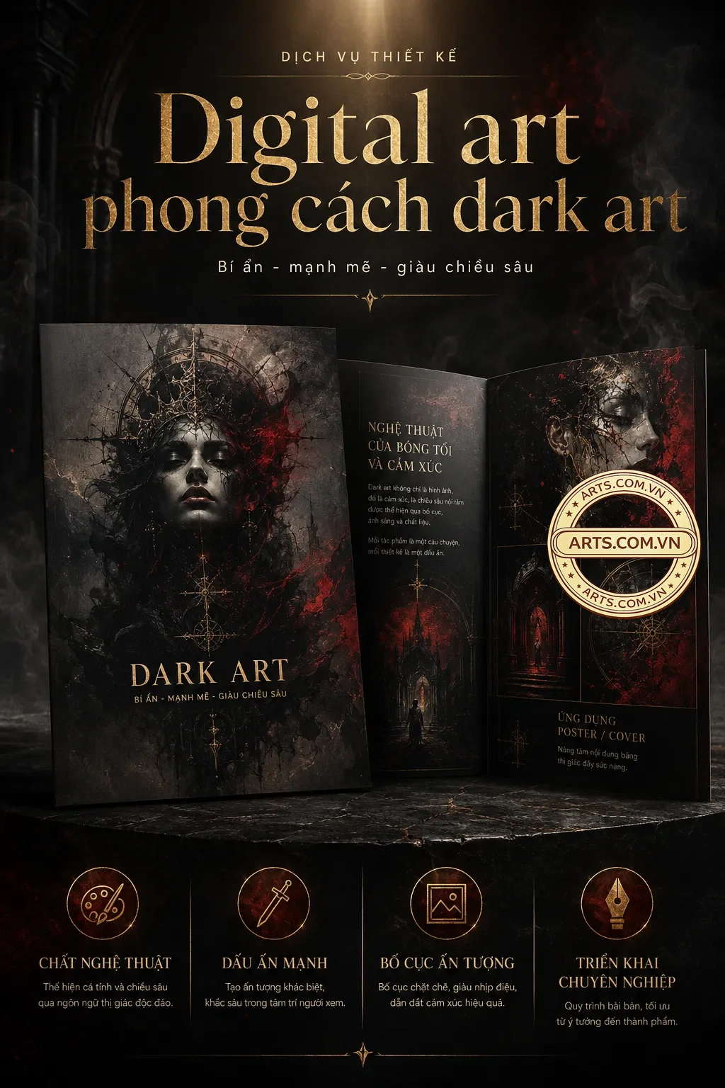 Digital Art Phong Cach Dark Art