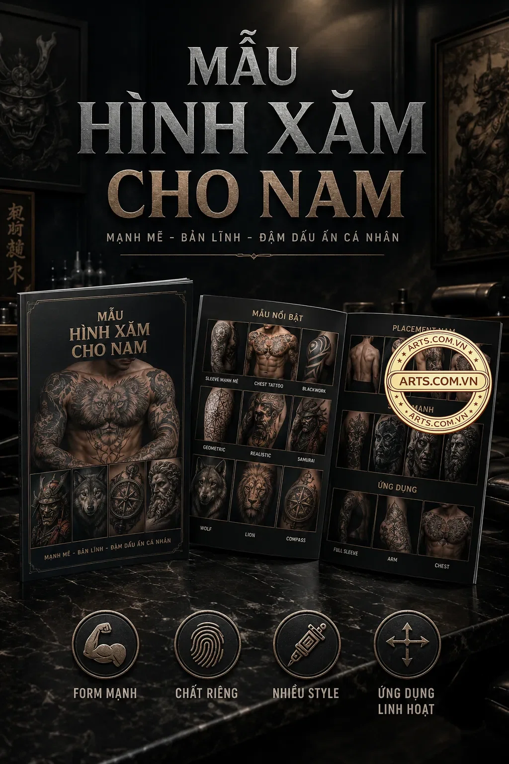 Mau Hinh Xam Cho Nam