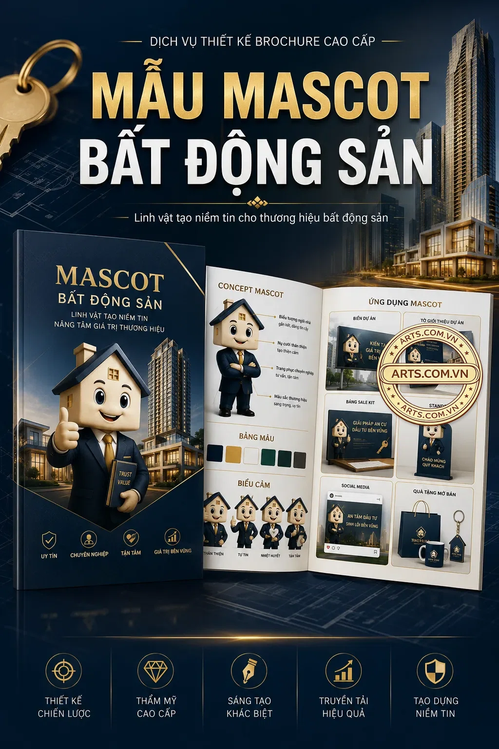 Mau Mascot Bat Dong San