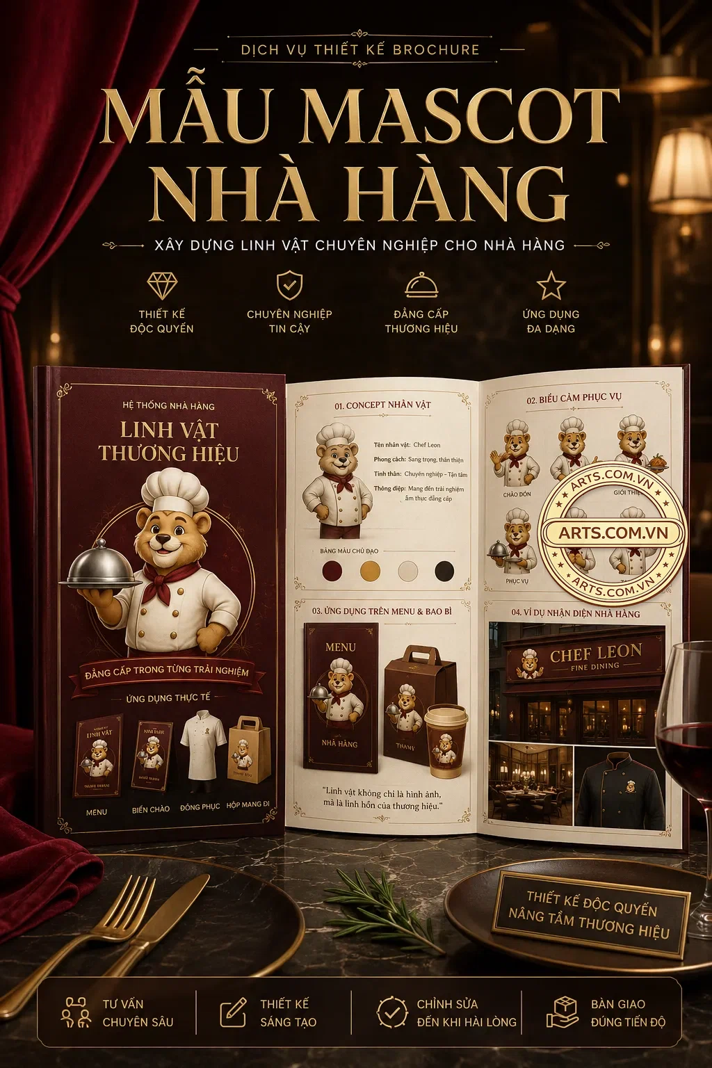 Mau Mascot Nha Hang