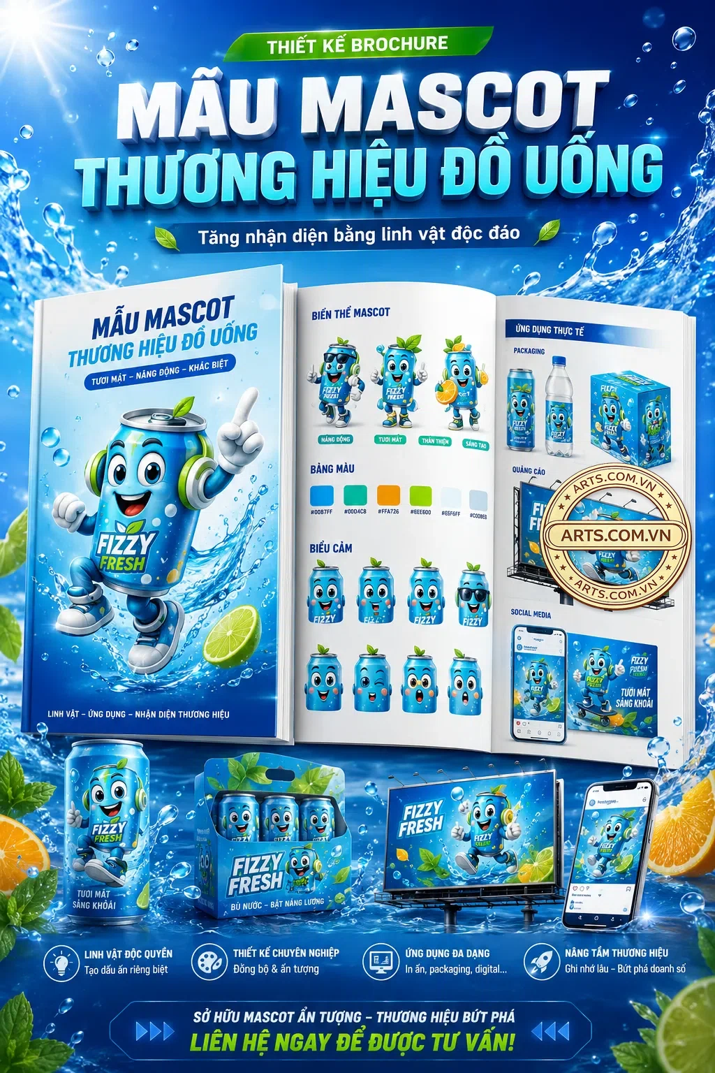Mau Mascot Thuong Hieu Do Uong