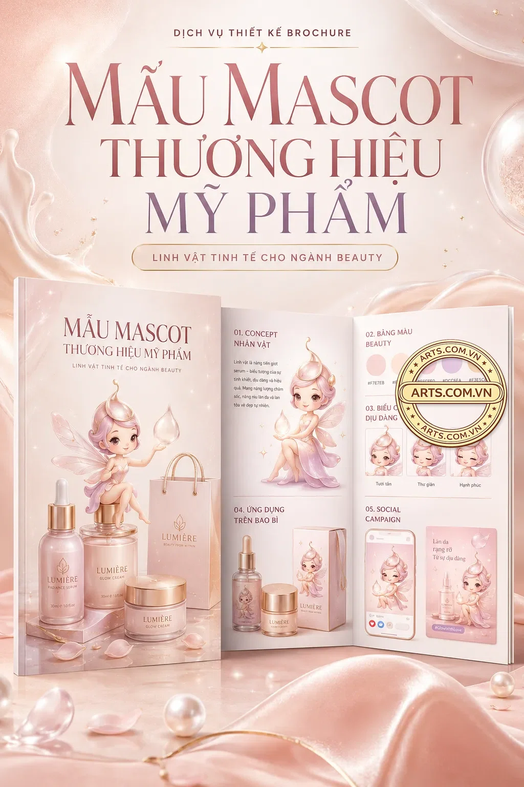 Mau Mascot Thuong Hieu My Pham