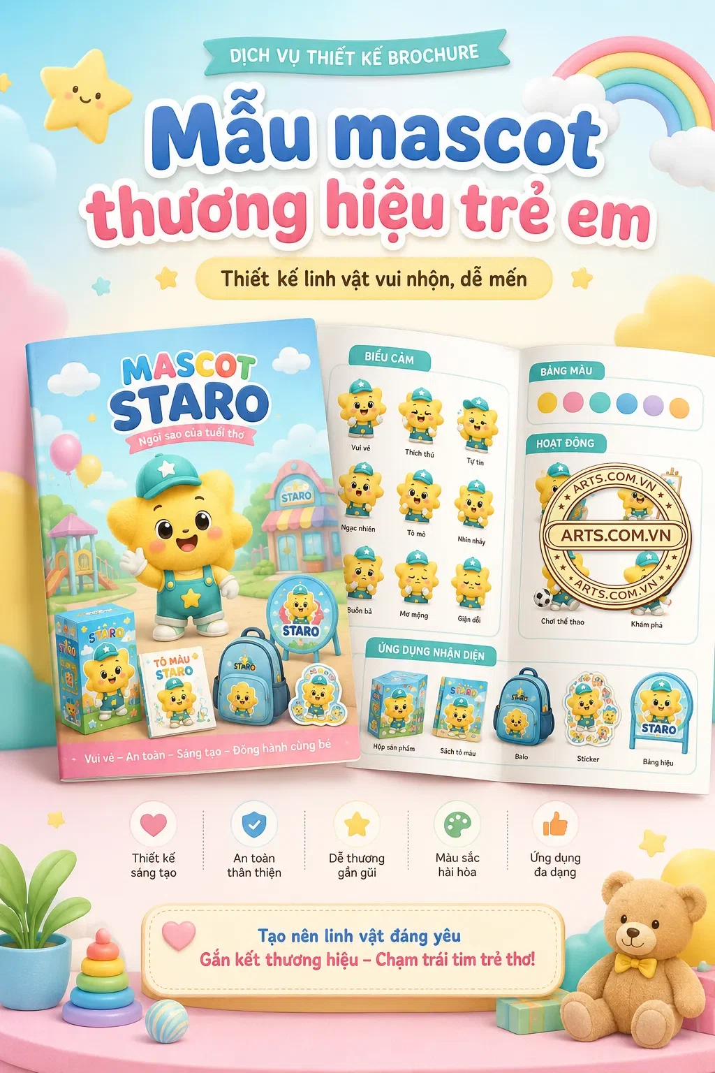 Mau Mascot Thuong Hieu Tre Em