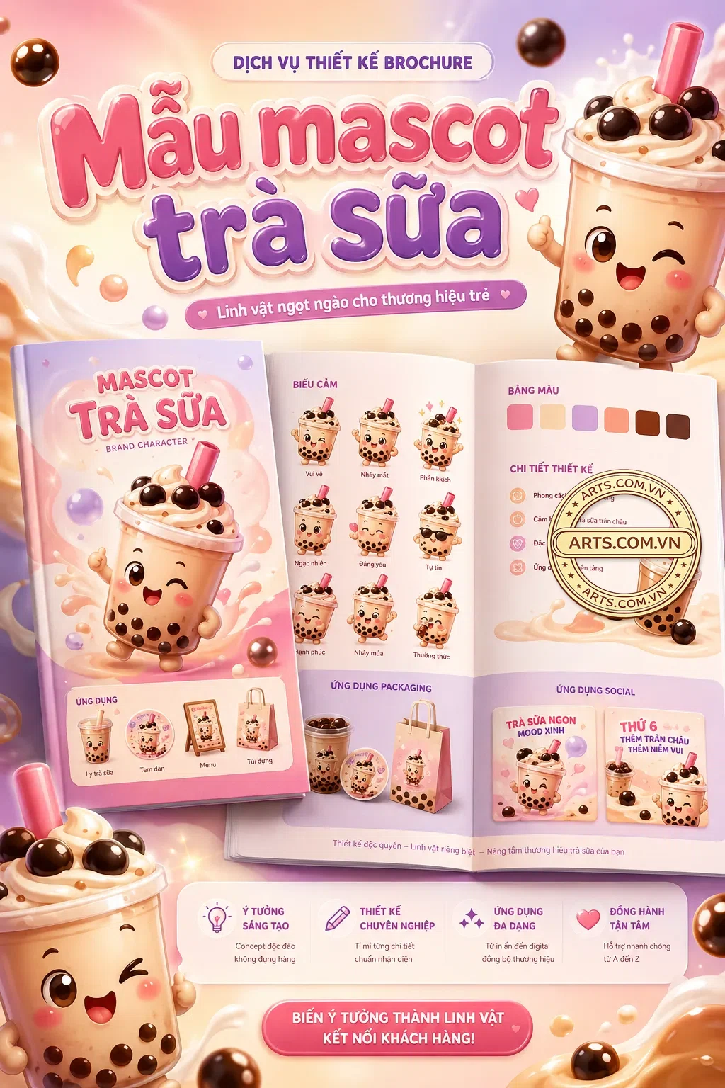 Mau Mascot Tra Sua