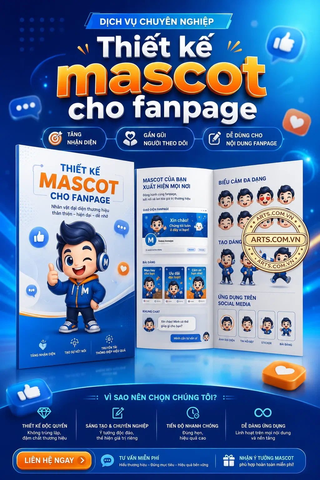 Thiet Ke Mascot Cho Fanpage