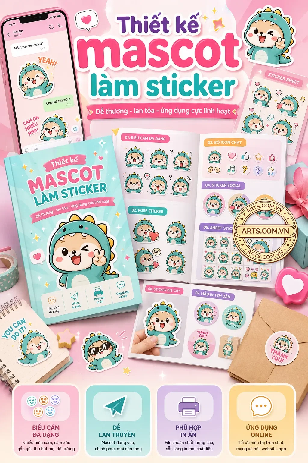 Thiet Ke Mascot Lam Sticker