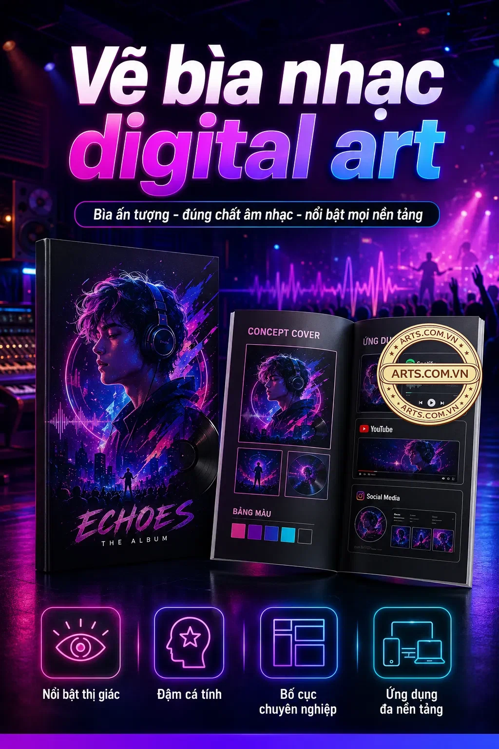 Ve Bia Nhac Digital Art