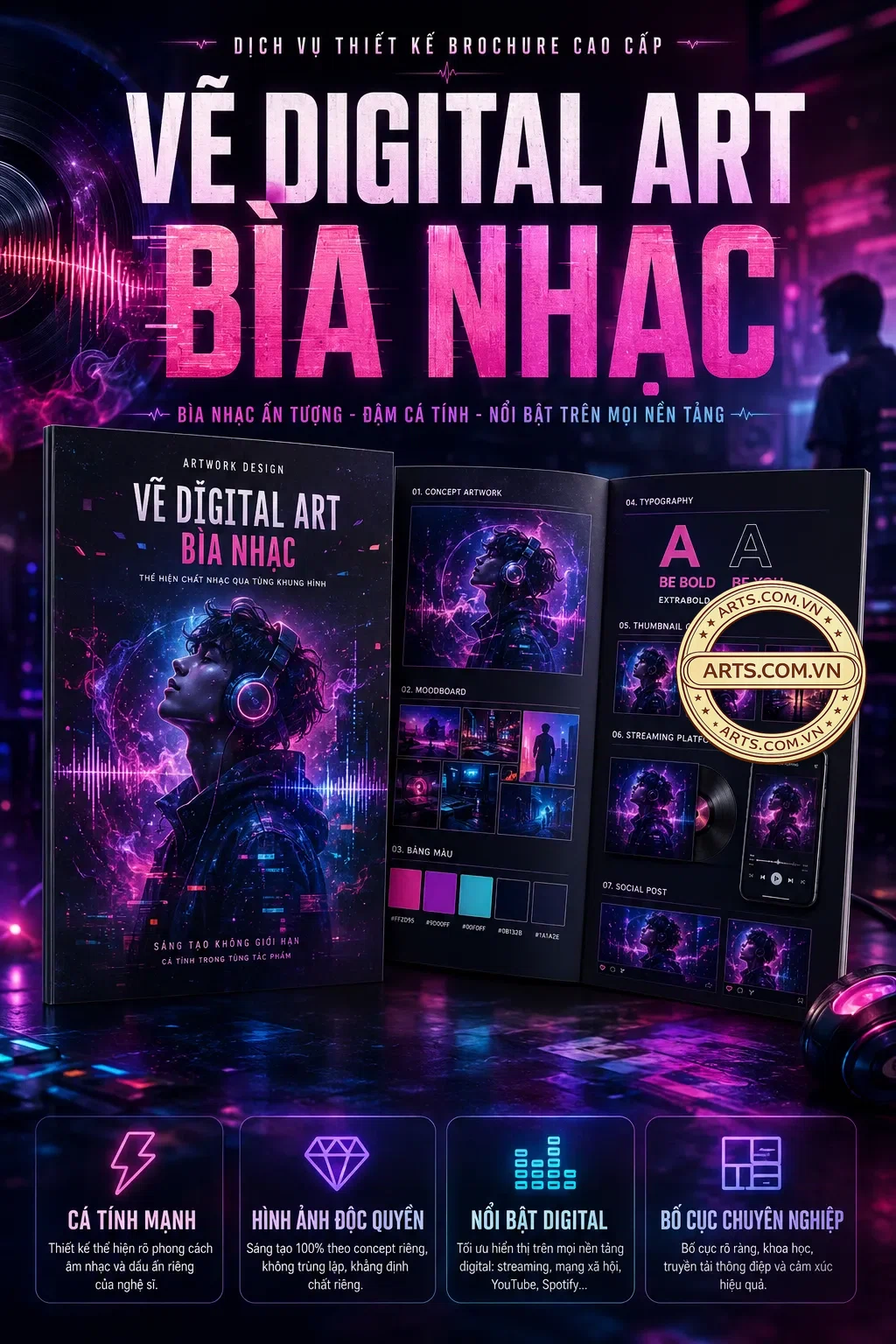 Ve Digital Art Bia Nhac