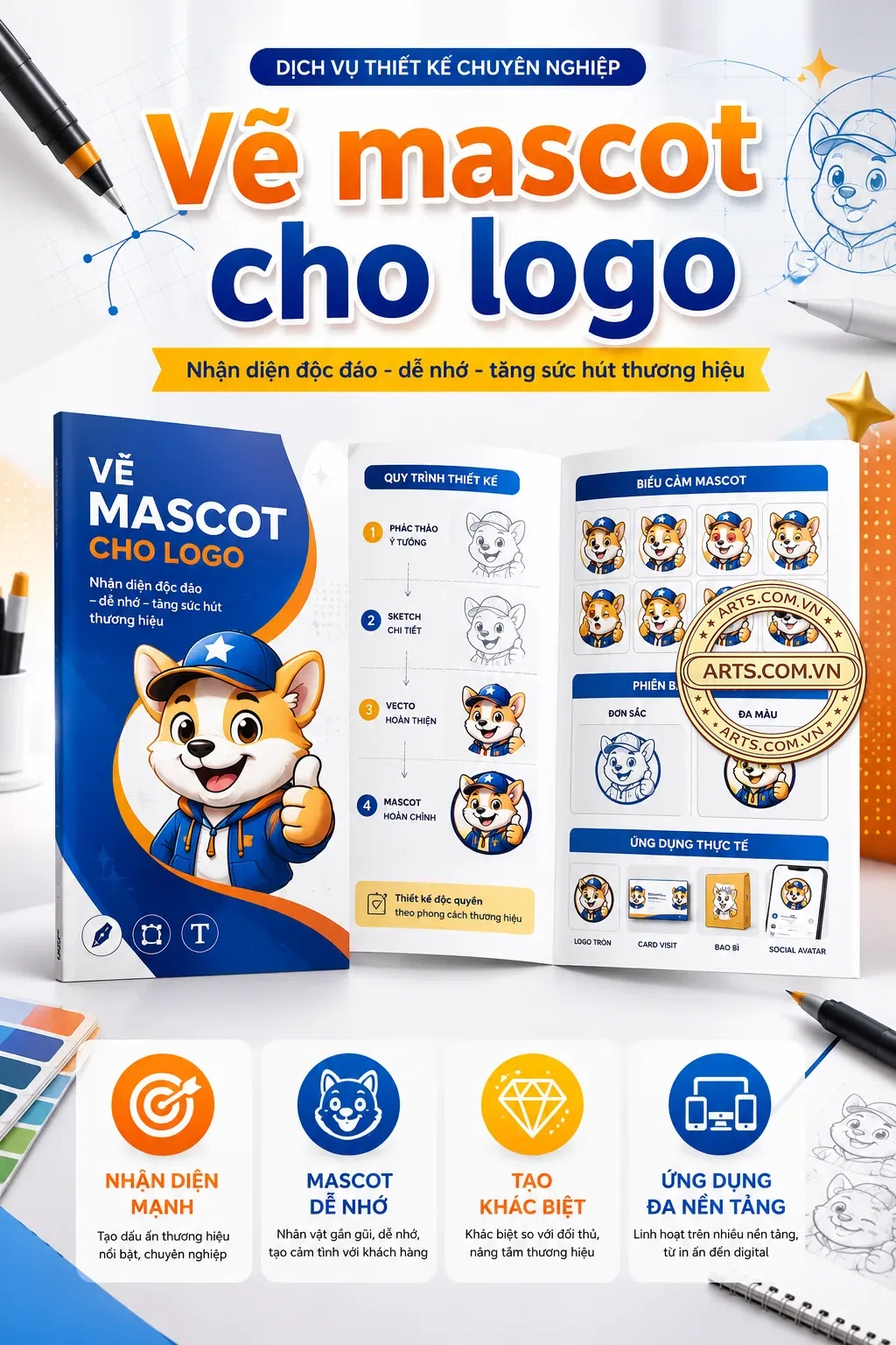 Ve Mascot Cho Logo