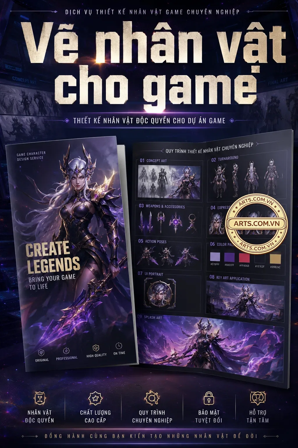 Ve Nhan Vat Cho Game
