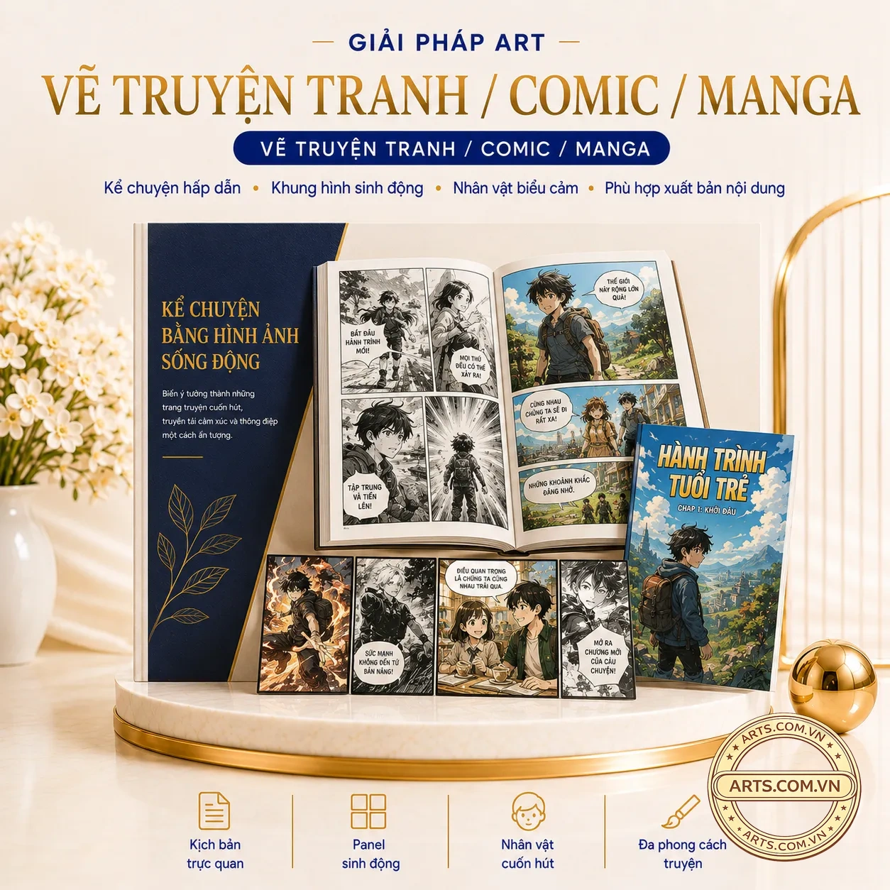 Vẽ truyện tranh comic manga